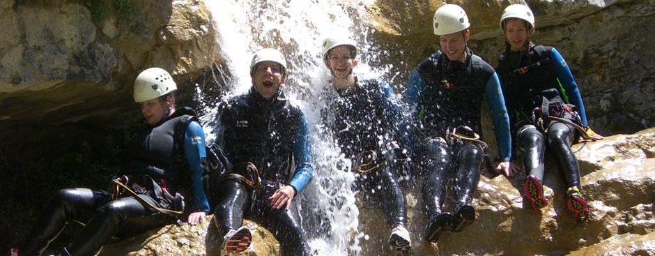 Canyoning, Schluchtlen in Georgien